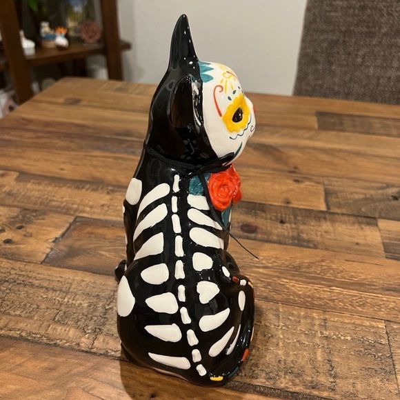 NWT Blue Sky Día De Los Muertos Cat Kitty Halloween Day of the Dead Decor - Picture 13 of 13